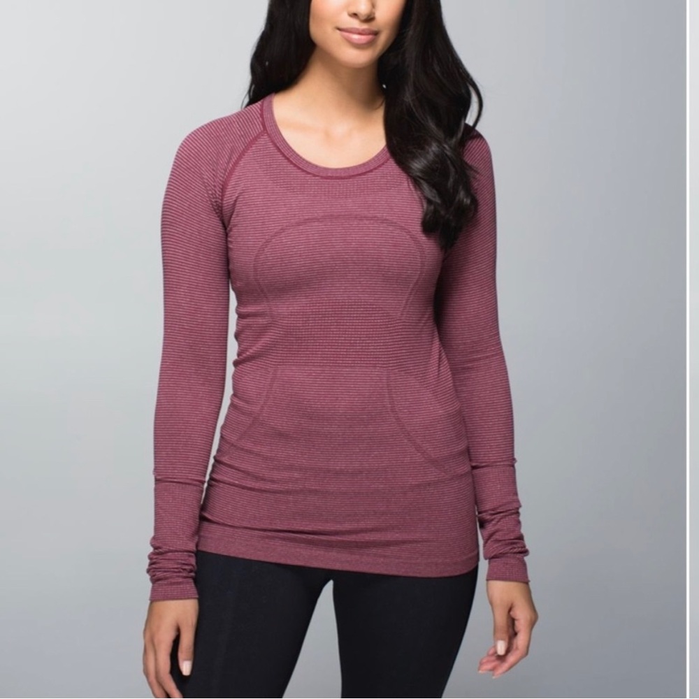 Lululemon Swiftly Tech Long Sleeve Crew
Tonka Stripe Heathered Rust Berry